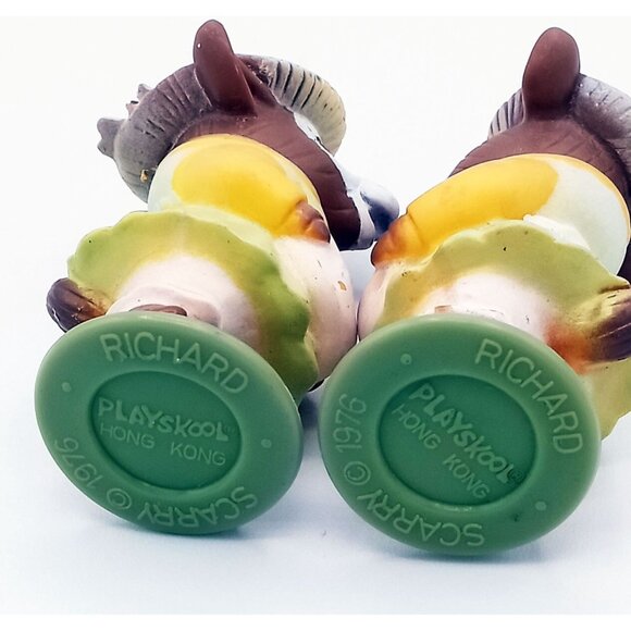 Richard Scarry Puzzletown Mrs Goat Playskool Busytown Figures Vintage 1976 2.25 - Picture 15 of 15